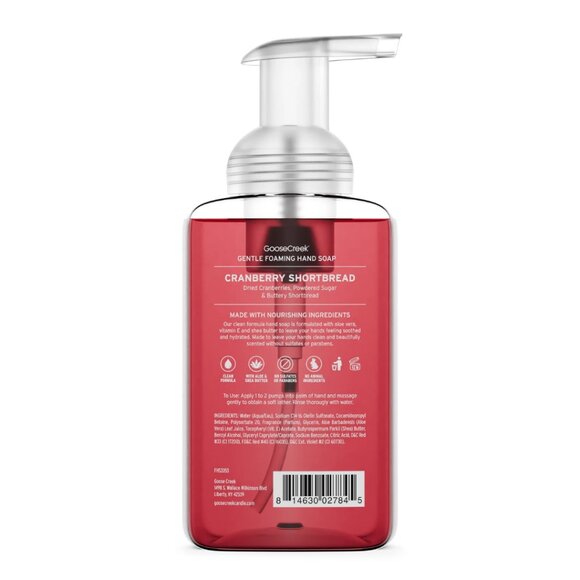 GOOSE CREEK Cranberry Shortbread Lush Foaming Hand Soap NWT - Picture 3 of 3